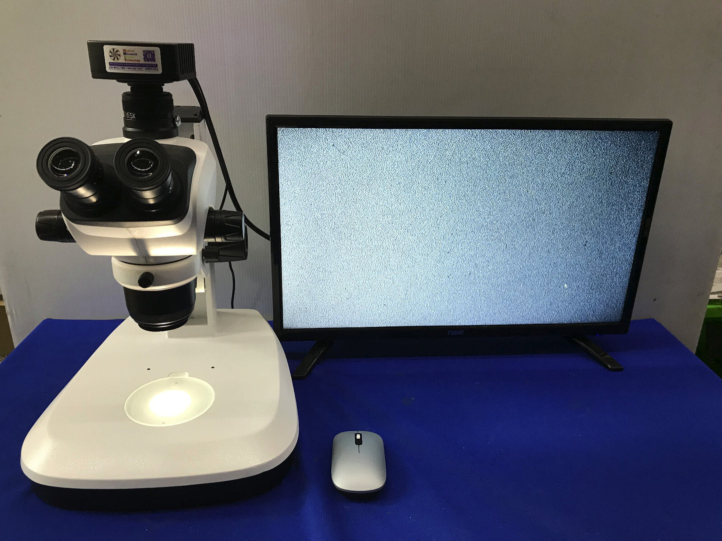 MMBT Polarizing Stereo Trinocular Video Microscope With LED Backlight 6.8-47X
