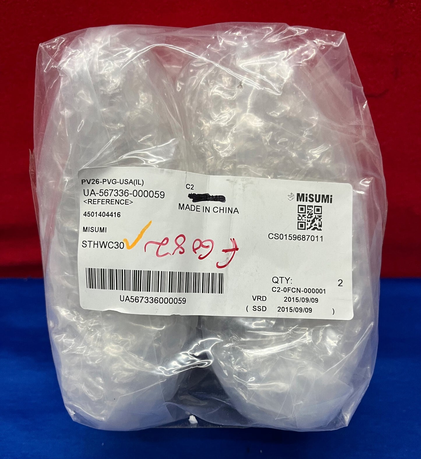 1 VERPAKKING AANTAL VAN 2 - MISUMI STHWC30 AS ONDERSTEUNING GEFLENSDE MONTAGE GLEUF