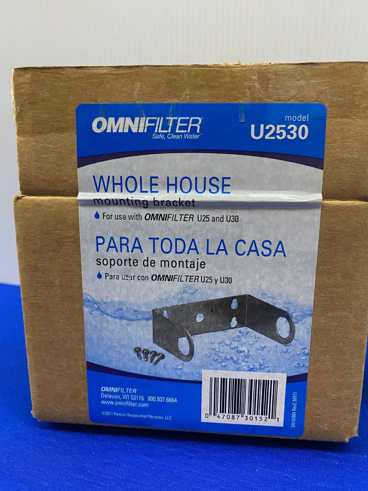 OMNIFILTER U2530 MOUNTING BRACKET FOR USE WITH OMNIFILTER U25 AND U30