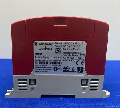 Allen Bradley GUARDMASTER® CR30 CAT NO. 440C-CR30-22BBB SER A 6.00 SAFETY RELAY