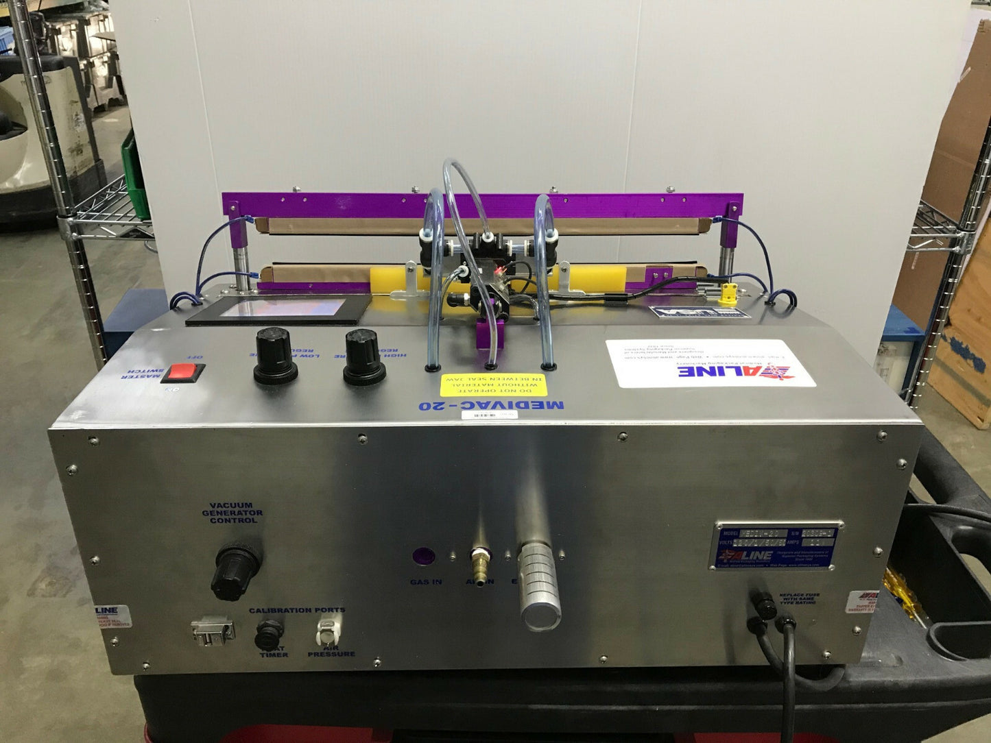 SELLADORA DE BOLSAS ALINE MEDIV-20 SN 20309-1 120V / 1 / 50/60 11 AMPS 