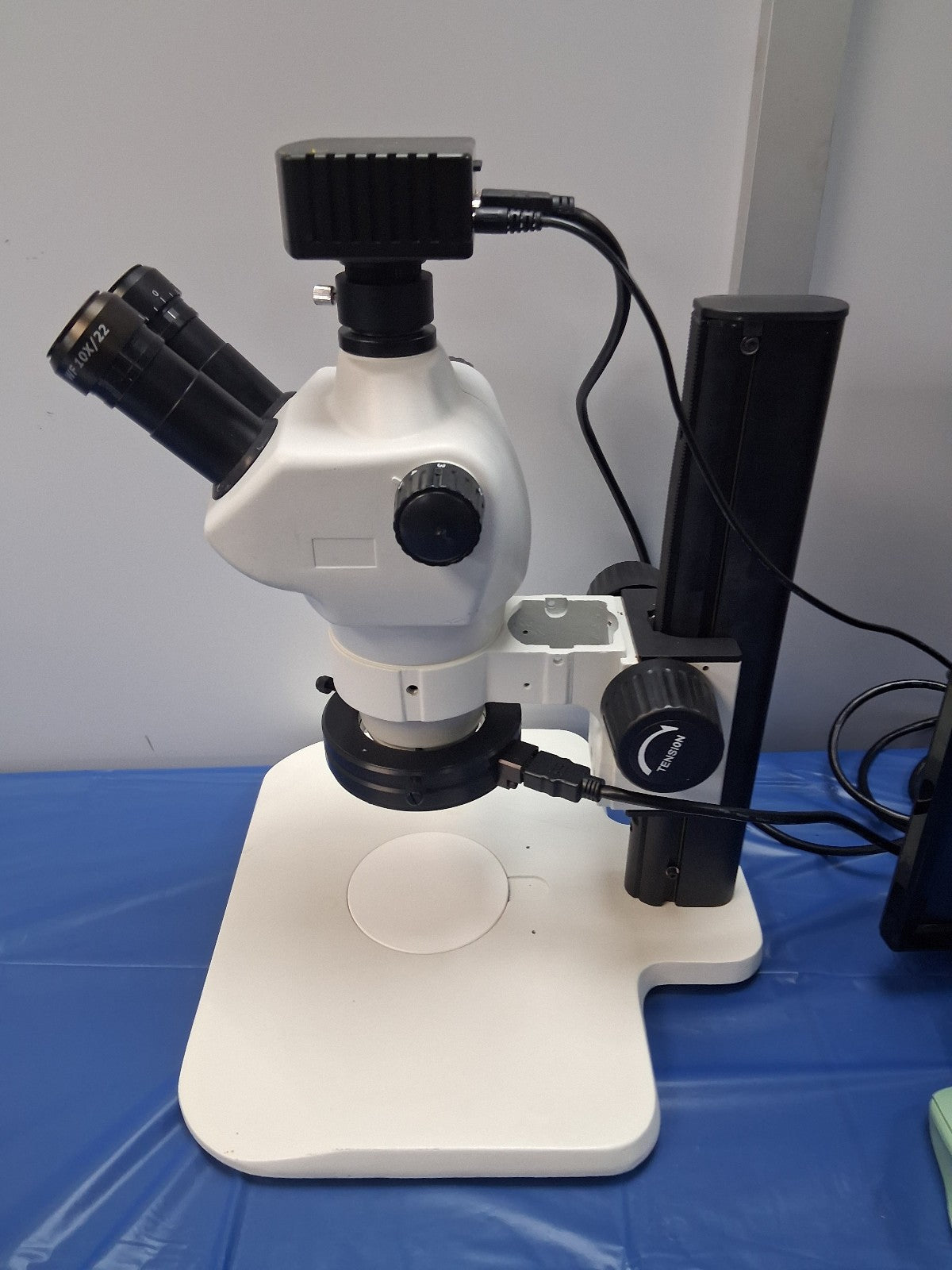 USED MMBT TS-NL Track Stand LED HDMI Microscope Unit 17 8-50X CAMERA & LED LIGHT