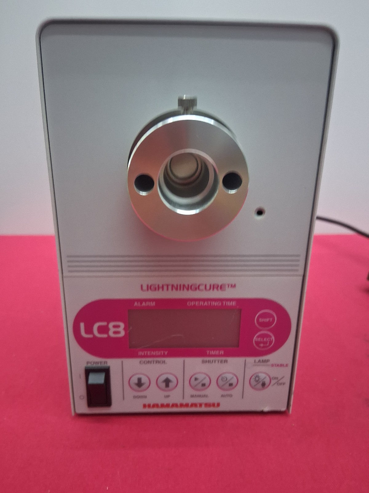 HAMAMATSU UV CURE LC8 L9588-01A-02 SPOT LIGHT SOURCE BIFURCATED WAND FOOT PEDAL