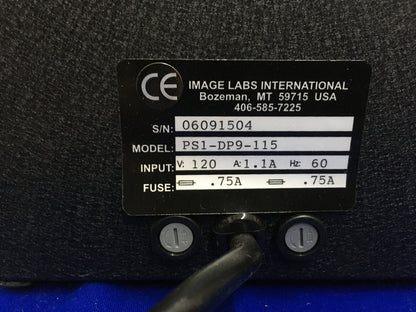 IMAGE LABS INTERNATIONAL PS1-DP9-115 CCD-KAMERA LINEARE STROMVERSORGUNG