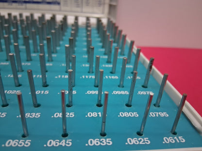 Meyer Gage C105 Minus Pin Gage Set .0115 - .2505 240 Pcs COMPLETE Class Z