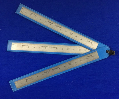 PRODUCTEN ENGINEERING PEC 751-150 METRISCHE SCHAALVERDELING STIJL 1/2" BREED - 3 LINUINIERS