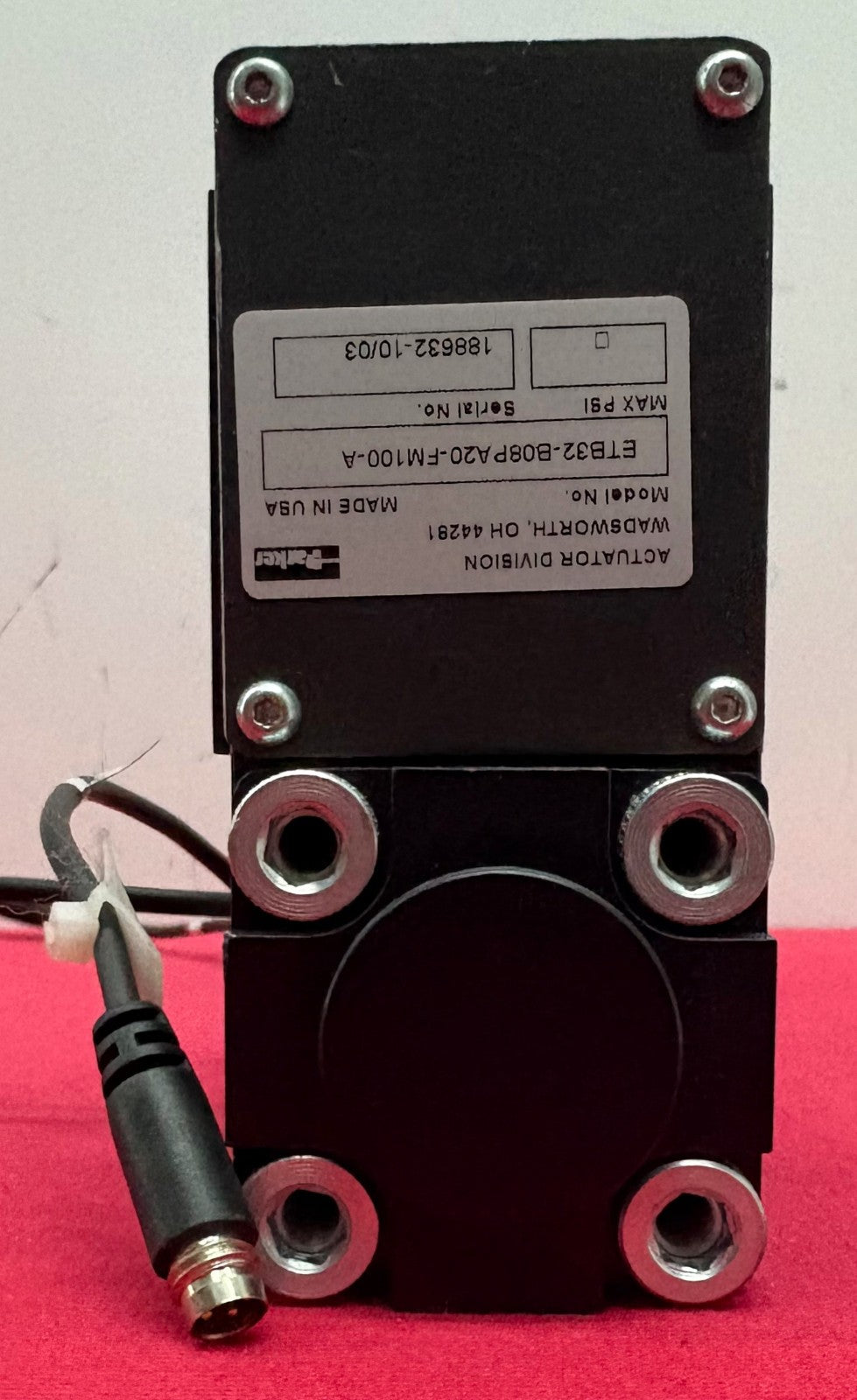 PARKER ET ELECTRIC CYLINDER ETB32-B08PA20-FM100-A