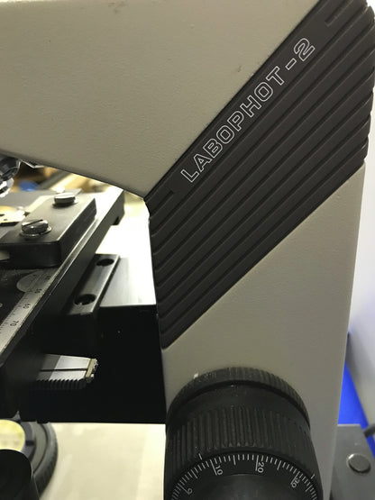 Nikon Labophot-2 Dual Head Training Pathology Microscope Dual Viewing Nanodyne