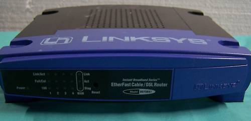 LINKSYS ETHERNET FAST CABLE/DSL ROUTER BEFSR41 VER2