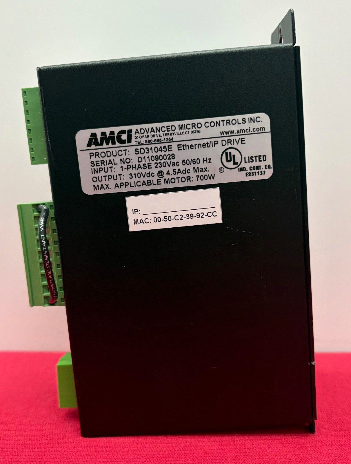 AMCI ADVANCED MICRO CONTROL ETHERNET IP DRIVE SD31045E