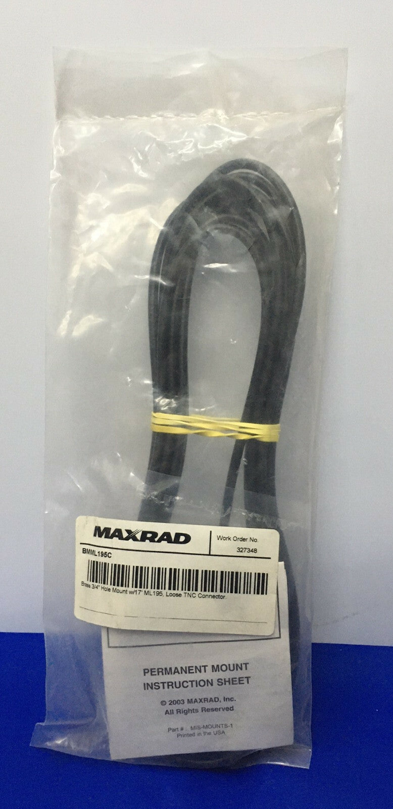 MAXRAD BMML195C OTTONE 3/4" FORO DI MONTAGGIO CON 17' ML195 ANTENNA SUPPORTO