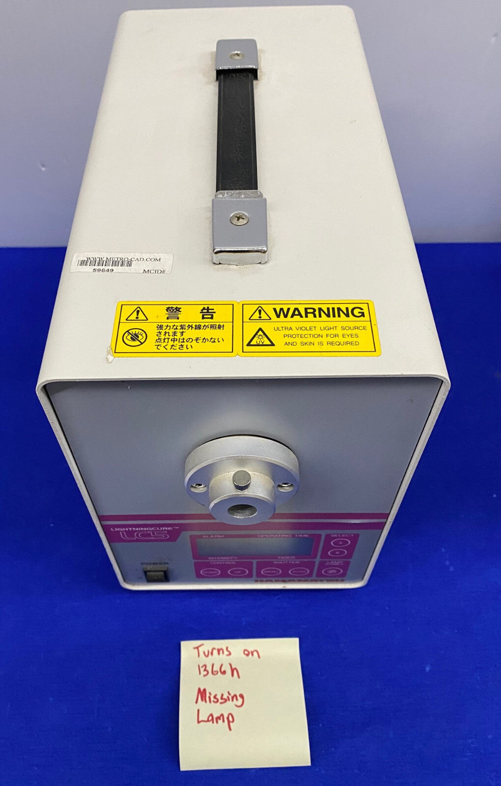 HAMAMATSU PHOTONICS KK LIGHTNINGCURE LC5 / L8333-01 SPOT LIGHT SOURCE 1 LOT OF 2