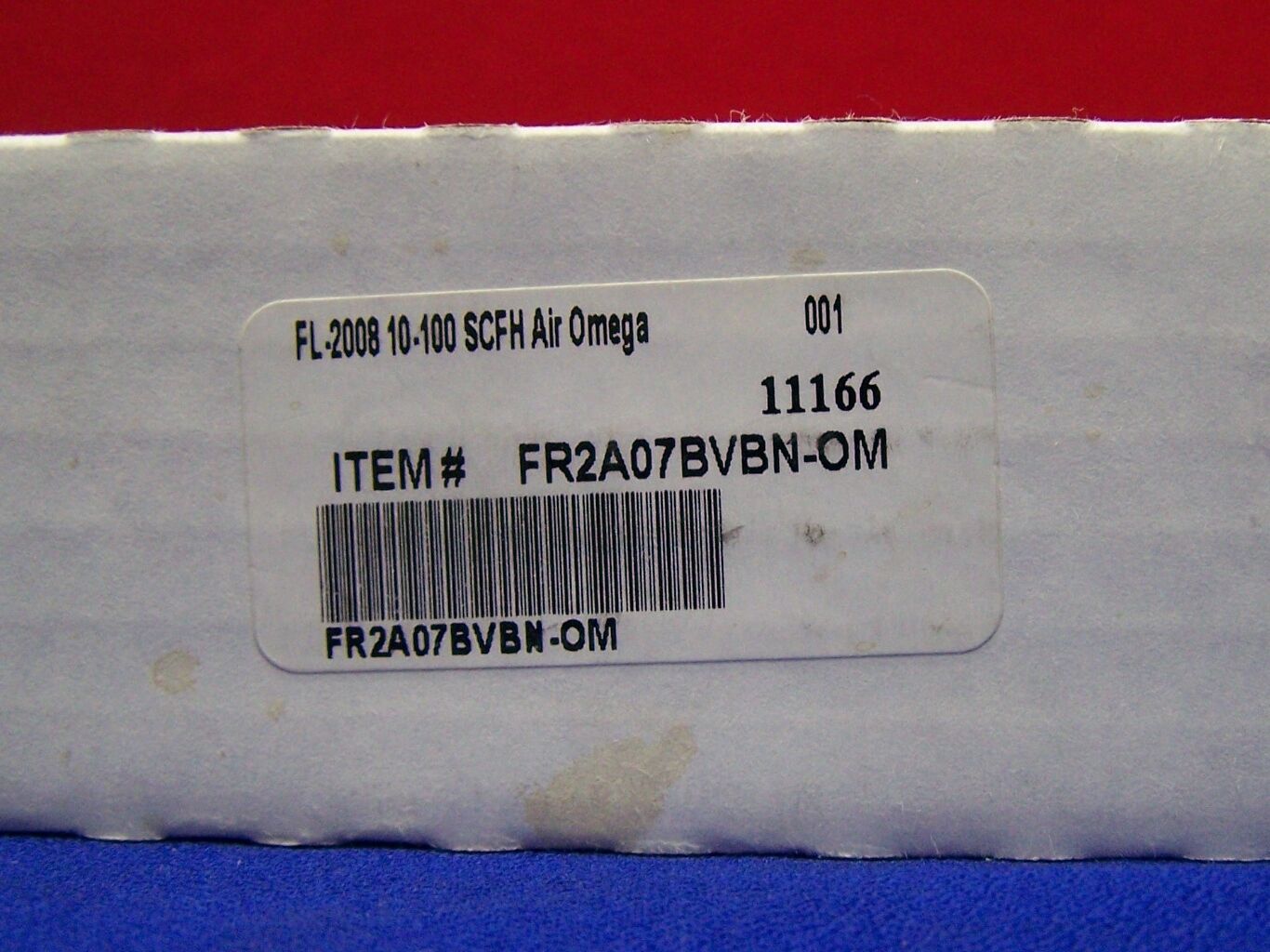 CAUDALÍMETRO ACRÍLICO OMEGA FL-2008 FR2A07BVBN-OM 10-100 SCFH AIRE