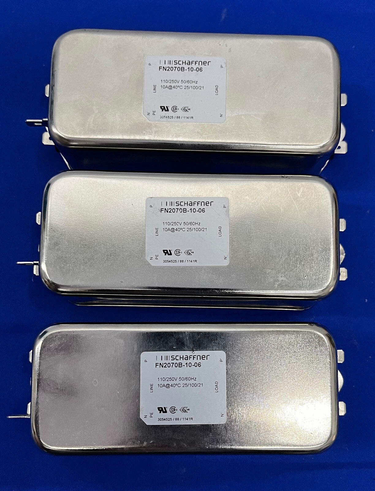 SCHAFFNER FN2070B-10-06 単相ラインフィルター - 1 ロット数量 3