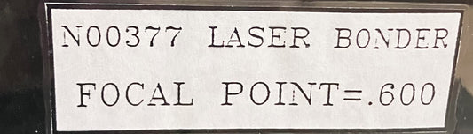 N00377 SYSTÈME DE REFUSION DE COLLAGE LASER PERSONNALISÉ CLASSE 1, POINT FOCAL 0,600 SANS MONITEUR
