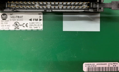 1 Lot of 2 - Allen Bradley 1492-IFM40F Terminal Interface Module 0-132 V AC / DC