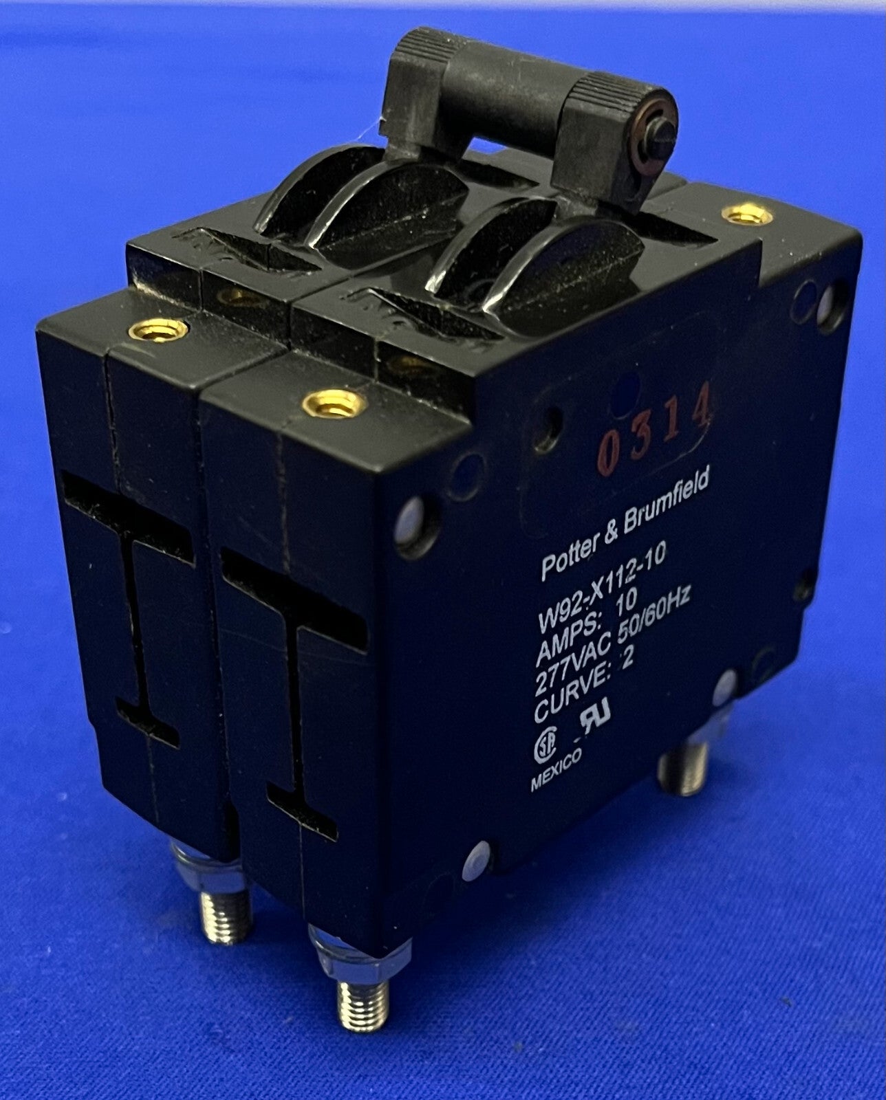 DISYUNTOR POTTER &amp; BRUMFIELD W92-X112-10 AMPERAJE 10 277 V CA 50/60 HZ 