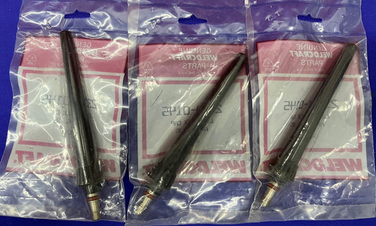 1 lote de 3 PAQUETES Weldcraft 2304-0145 Punta de soplete de soldadura AHP-16 35 con tapa negra larga