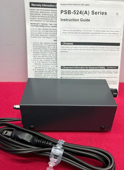 CCS PSB-524V(A) MACHINE VISION LIGHT SOURCE CONTROLLER POWER SUPPLY FOR CCS LED