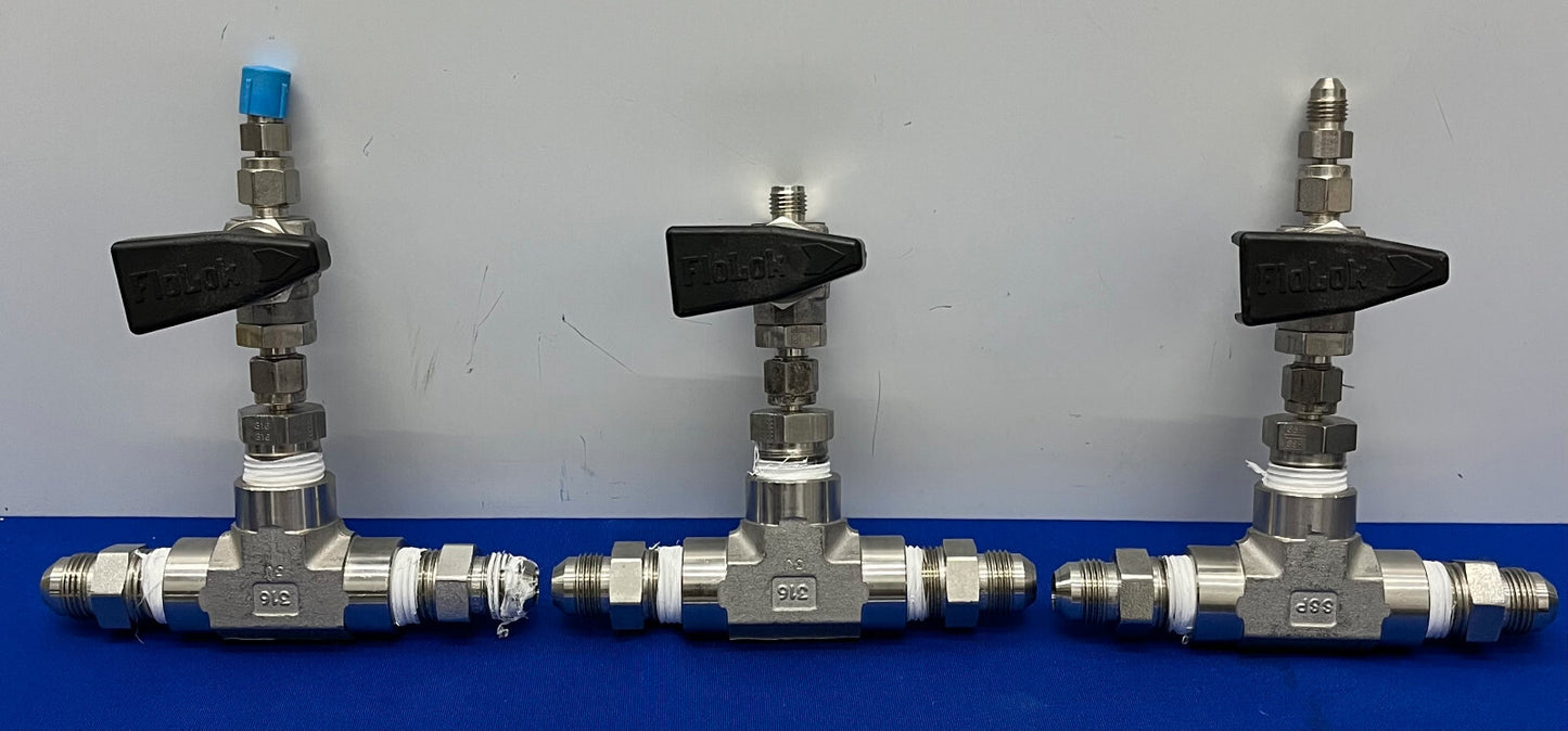 SSP FLOLOK 2ウェイボールバルブ 316 312-K BLK-XP98 / SSP メス3ウェイフィッティング 数量 3