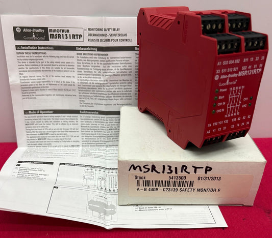 Allen Bradley / AB GUARDMASTER ®  440R-C23139 SER. B MSR131RTP SAFETY RELAY