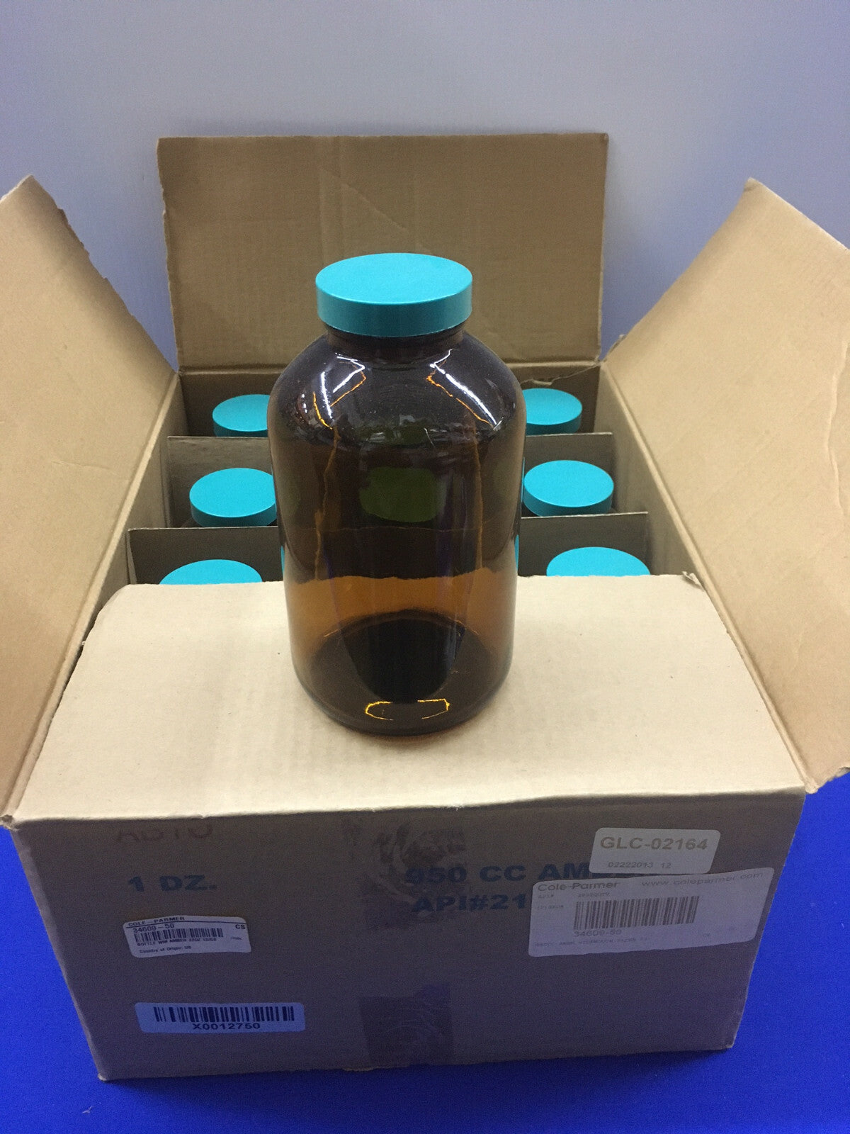 1 PAQUETE DE 12 BOTELLAS - COLE-PARMER 34609-50 GLC-02164 BOTELLA 950CC/32OZ/1000mL