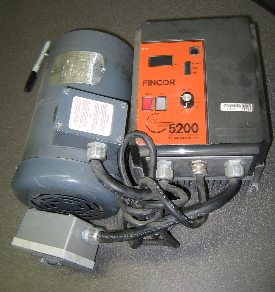 WERNER ELECTRIC MO46211100SN W8-92Electric Motor 110 v RPM 1750  1HP FOR PARTS