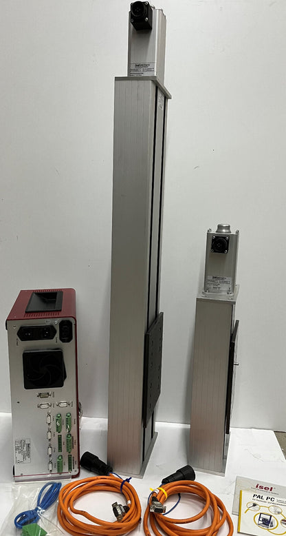 ISEL Linearantrieb 850&amp;400 2 Schrittmotoren 396330 8001 &amp; 4 Achsen CONTROLLER