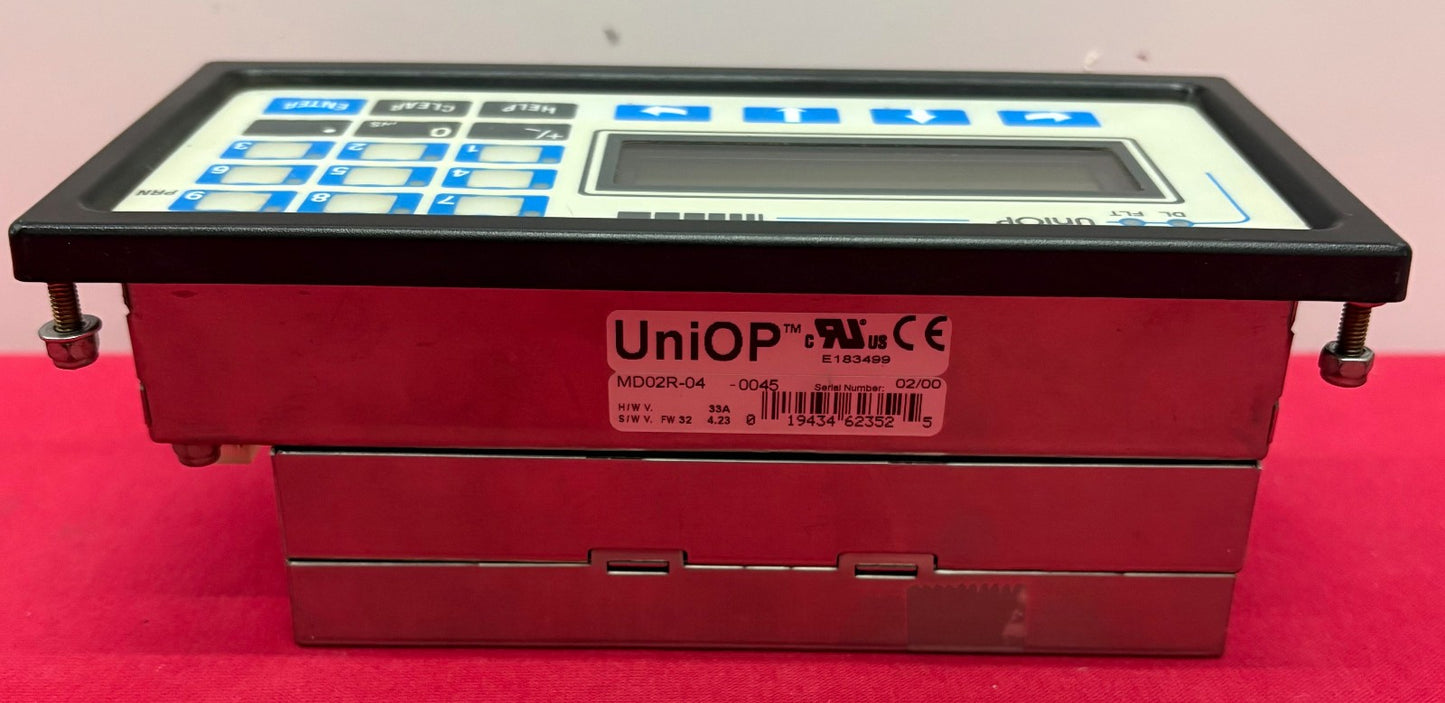 UniOP ™ MD02R-04-0045 CONTROL PANEL OPERATOR INTERFACE - FOR PARTS/REPAIR