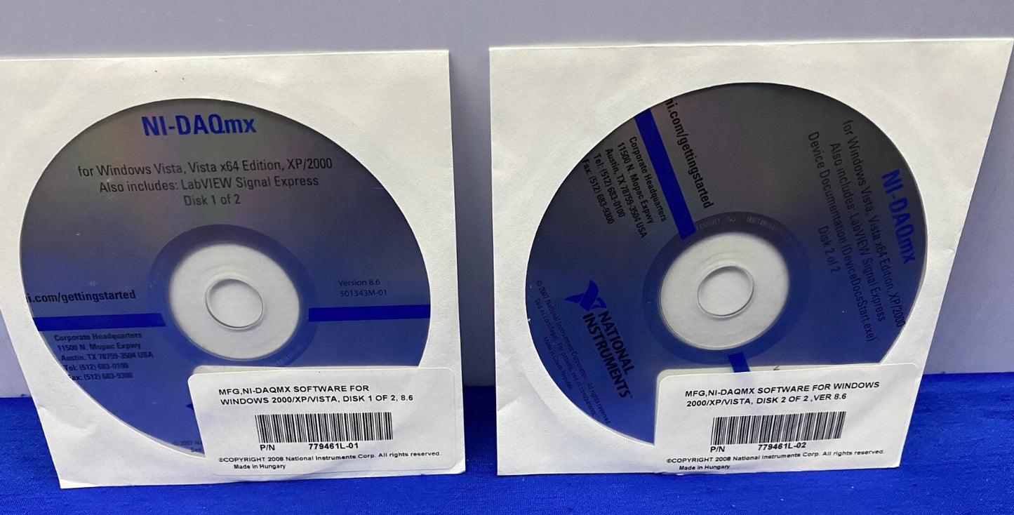 NI NATIONAL INSTRUMENTS NI-DAQmx 779461L SOFTWARE NI-DAQMX PARA WINDOWS