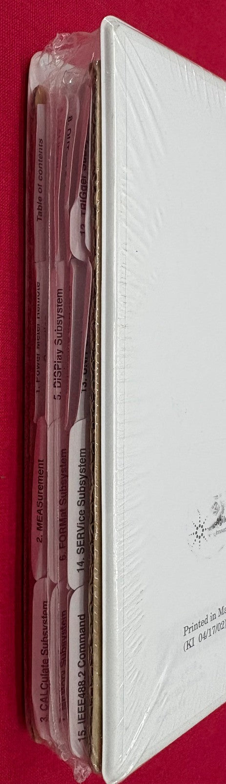 HP AGILENT E4418B/E4419B POWER METER PROGRAMMING GUIDE PN# E4418-90029