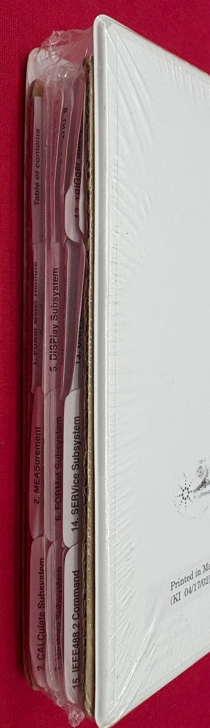 HP AGILENT E4418B/E4419B POWER METER PROGRAMMING GUIDE PN# E4418-90029