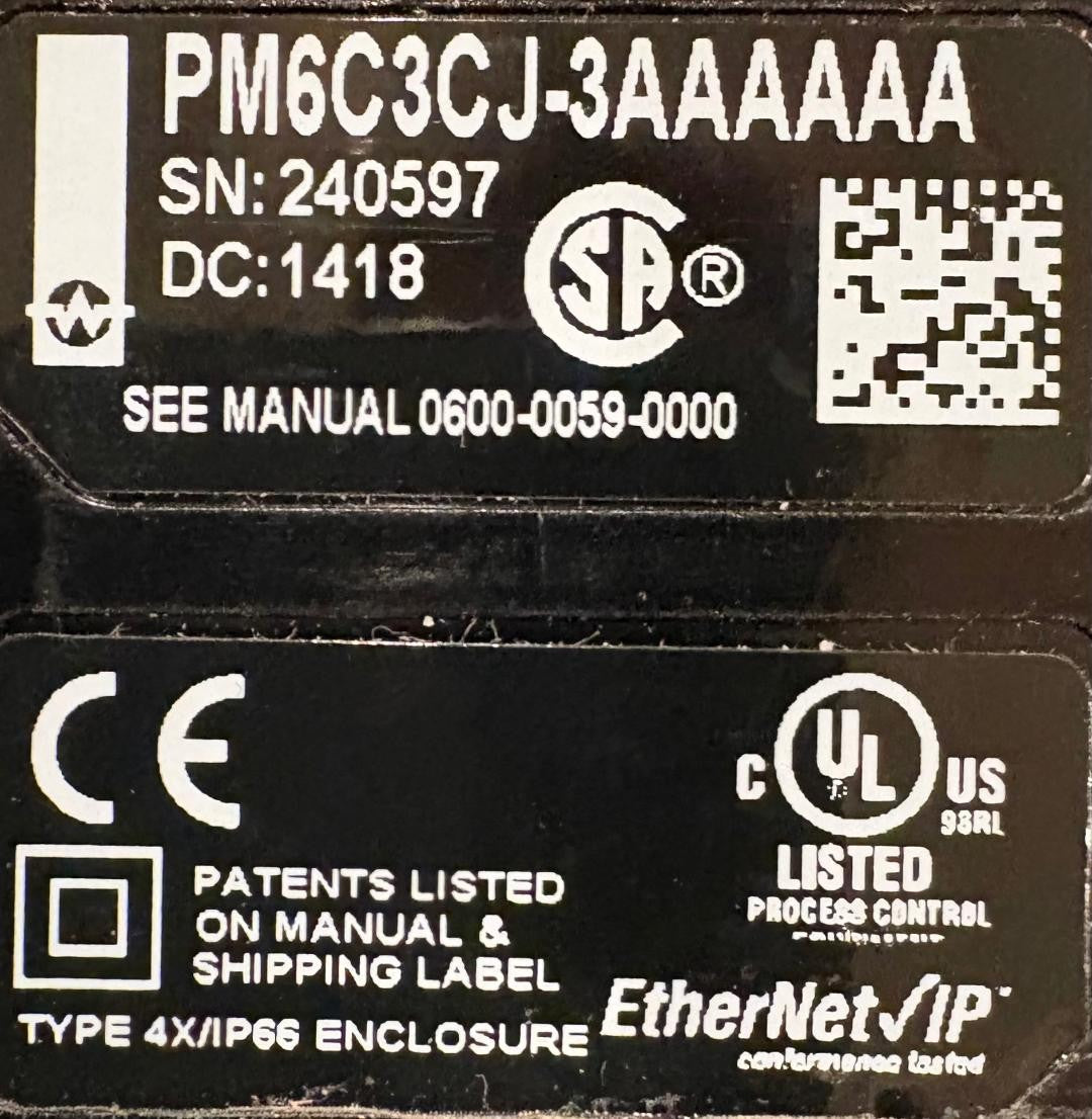 WATLOW EZ ZONE ®  MULTI- FUNCTION CONTROLLER PM6C3CJ-3AAAAAA