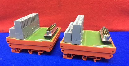 LOT DE 2 MODULES DE CONNECTEURS DE BORNES ABB ENTRELEC 002035304 BFM SUB25M HR 20353-04 
