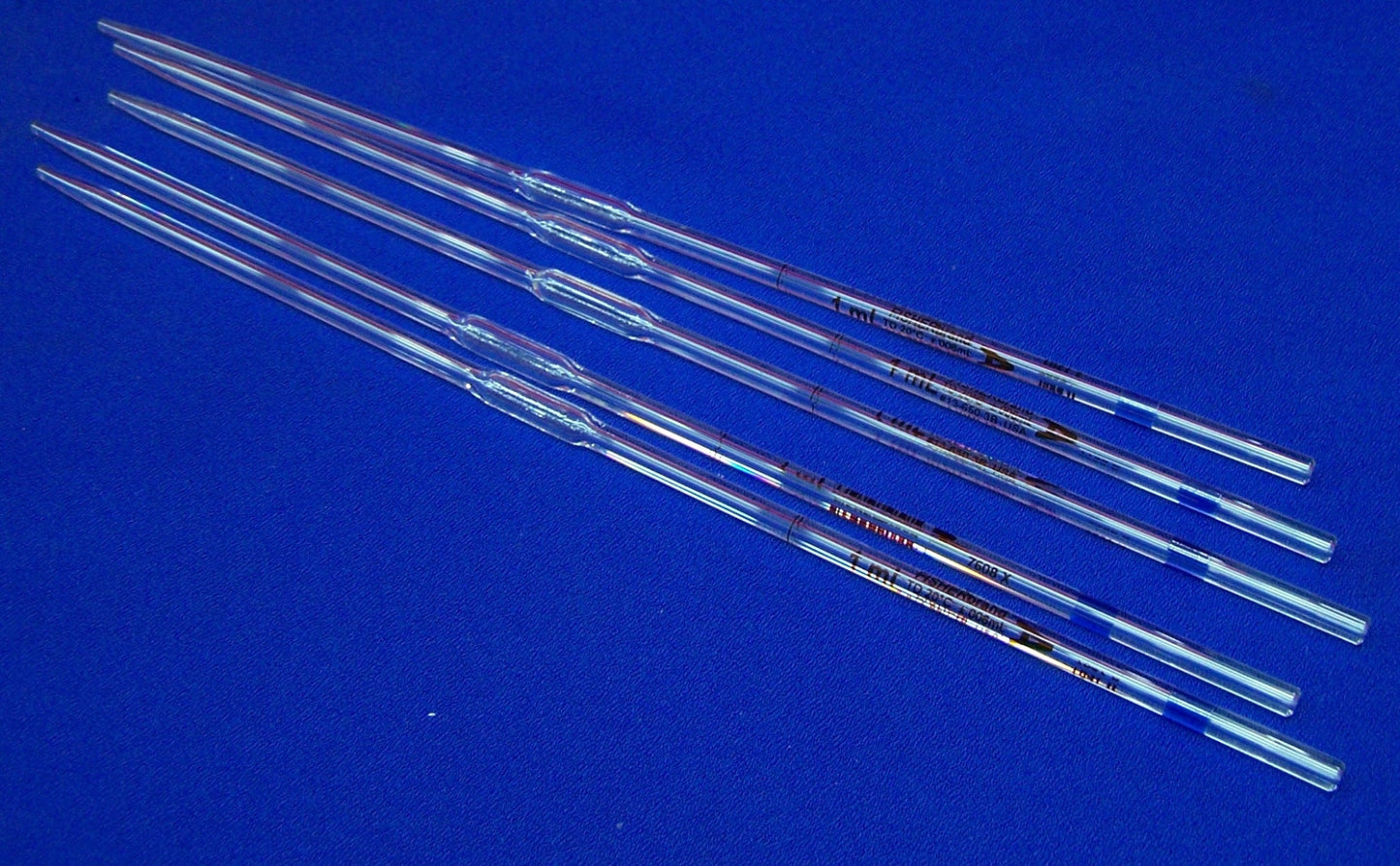 FISHERBRAND 13-650-3B HERBRUIKBARE KLASSE A VOLUMETRISCHE PIPETTEN AANTAL VAN 5