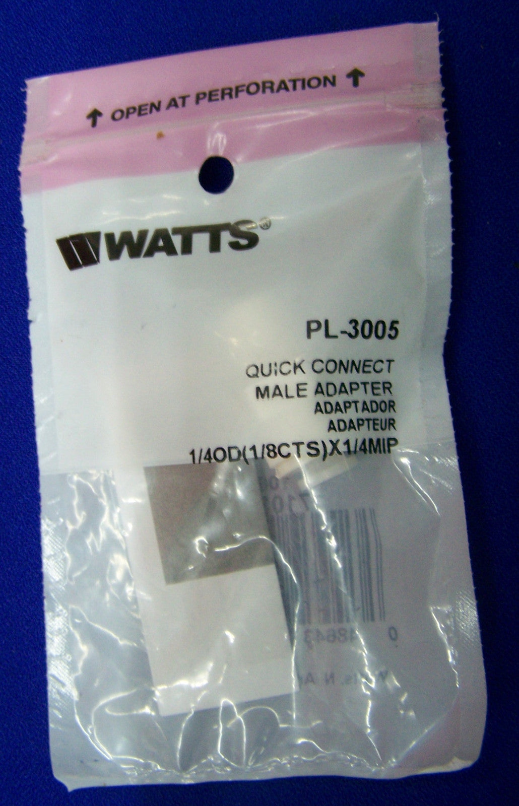WATTS 1 LOT/QTY 2-PL-3005, QTY 1-PL-3023, QTY 1-PL-3025,QTY 1-PL-101