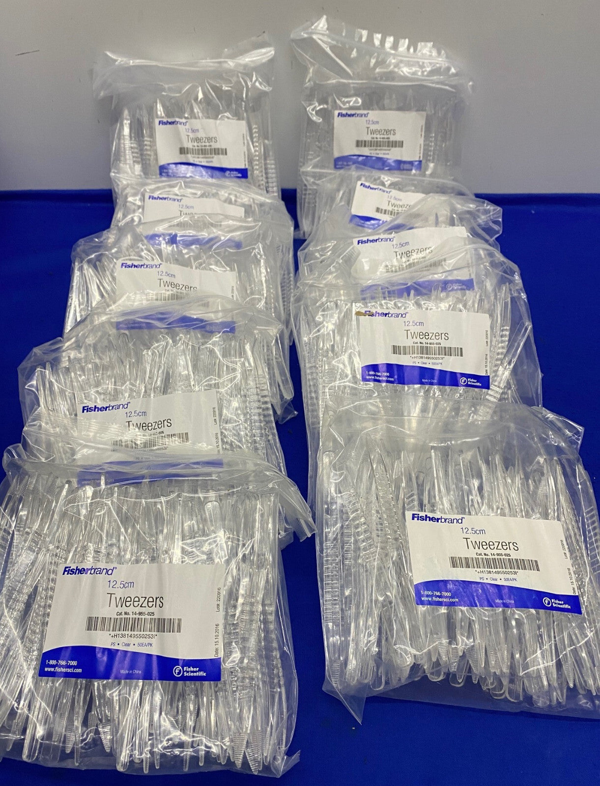 FISHER SCIENTIFIC/FISHERBRAND ® 12.5cm TWEEZERS, '1 BOX OF 10PK/EACH PK QTY 50'