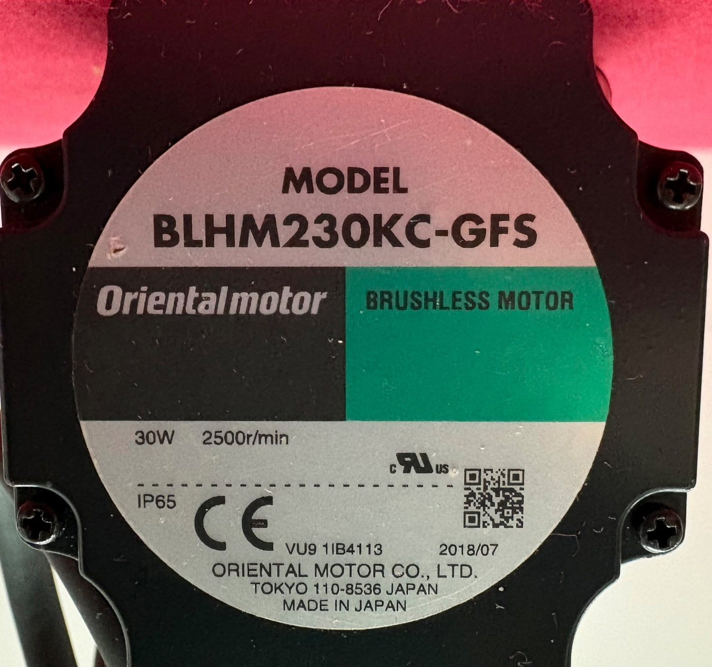 ORIENTALMOTOR ORIENTAL MOTOR  BRUSHLESS MOTOR BLHM230KC-GFS w/ GFS2G20 GEAR HEAD