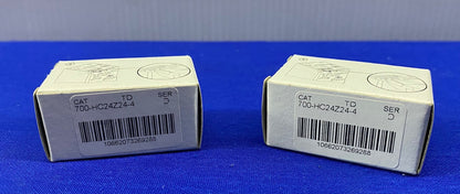 Allen Bradley AB 700-HC24Z24-4 SER D MINIATURE ICE CUBE RELAY - 1 LOT QTY 2