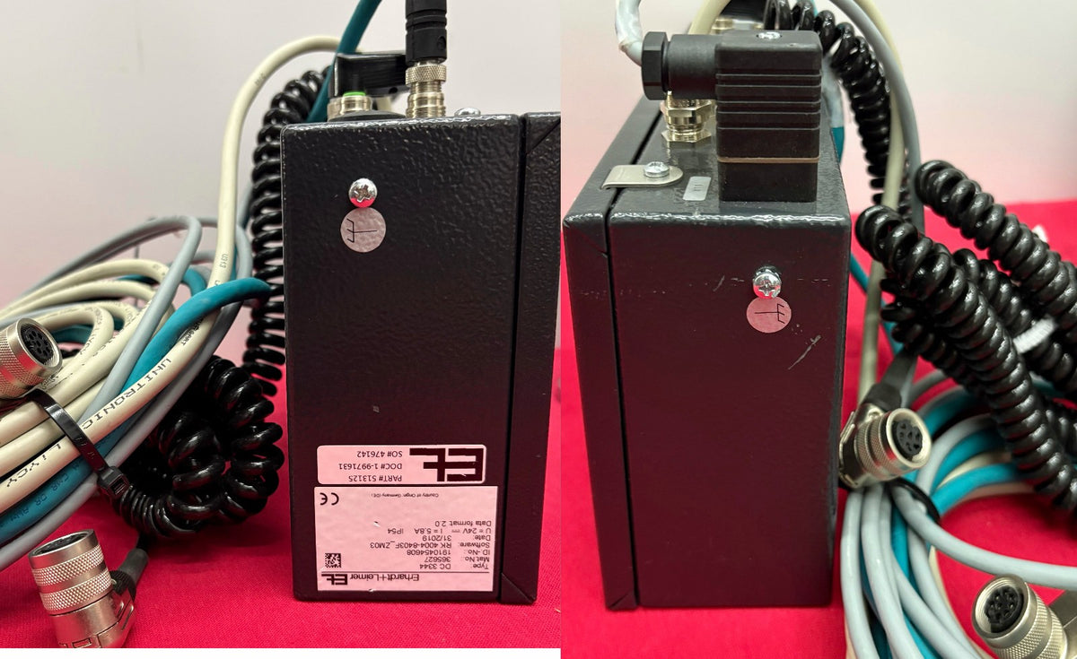 ERHARDT+LEIMER 2 FX5230 ULTRASONIC EDGE SENSORS & 1 DC3344 CONTROLLER -FOR PARTS