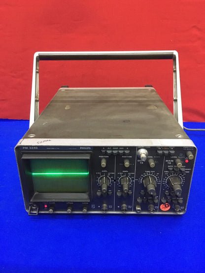 PHILIPS 50 MHZ OSCILLOSCOPIO A DOPPIO CANALE AMPLIFICATORI VERTICALI PM 3240 - PARTI 
