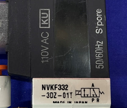 1 LOT HOEVEELHEID VAN 3 - SMC NVKF332-3DZ-01T SOLENOÏDEKLEP