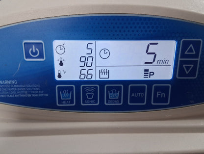 BRANSON 2800 CPX2800H ULTRASONIC BATH 0.75 GALLON CAPACITY TANK DIMENSIONS 9.5"