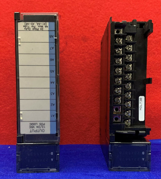 Lot de 2 modules de sortie GE Fanuc IC693MDL730C 12/24 V CC 8 points