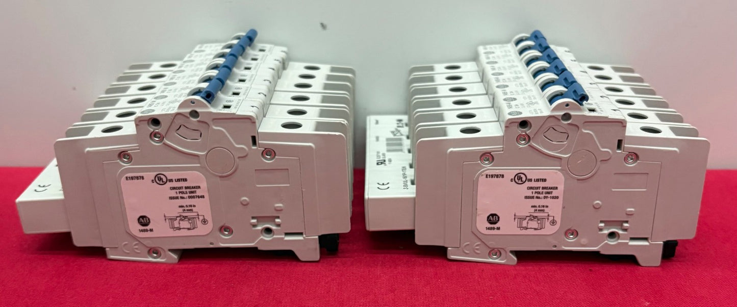 AB 1489-M1C030 SINGLE POLE CIRCUIT BREAKER -2 EATON  Z-SVUL-16/1P-1TE/6 -  QTY 2