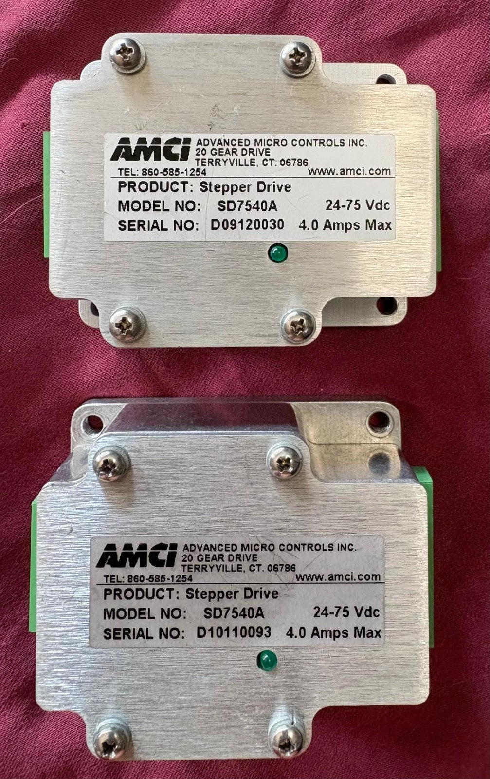 ADVANCED MICRO CONTROLS AMCI SD7540A STEPPER DRIVE - 1 LOT QTY 2