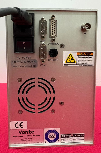 VANTE SAFFIRE ™  4200 RF GENERATOR UNABLE TO TEST - PARTS/REPAIR