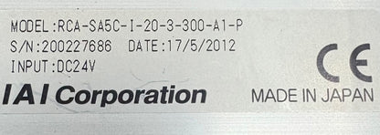 IAI ROBO CYLINDER RCA-SA5C-I-20-3-300-A1-P & CONTROLLER ACON-C-201-NP-2-0  PARTS