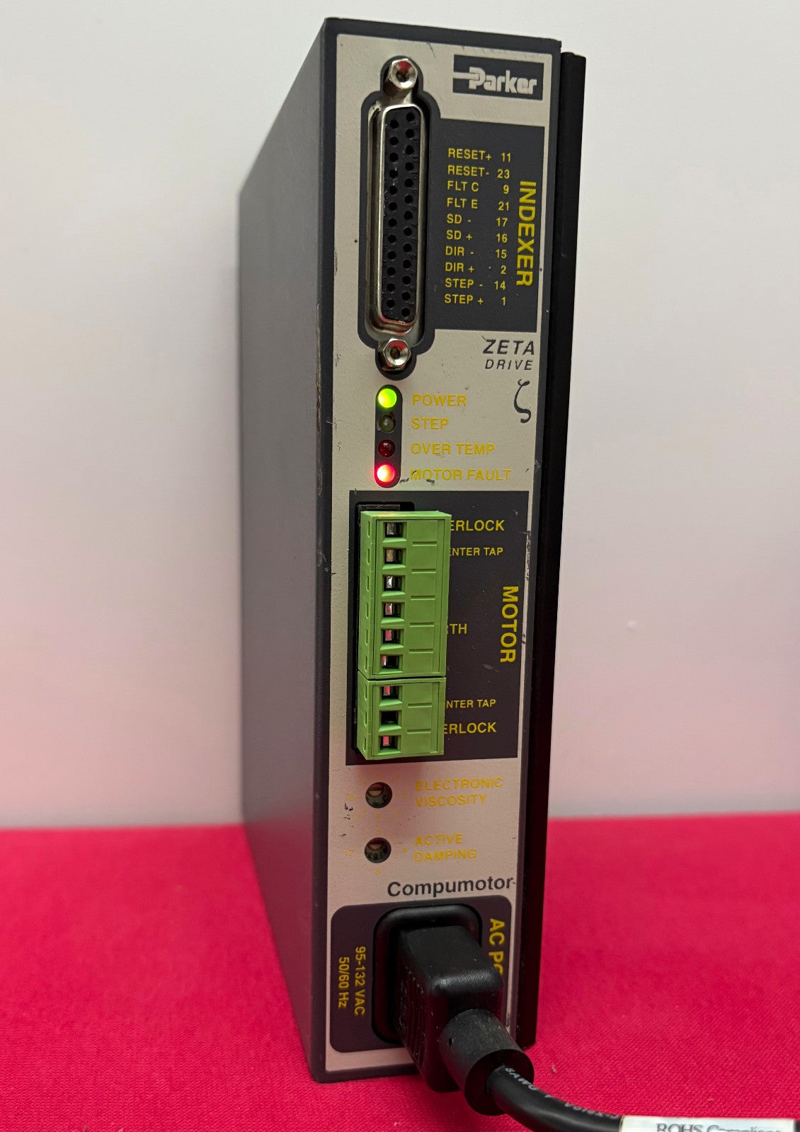 PARKER HANN COMPUMOTOR ZETA4 MICROSTEPPING DRIVE - FOR PARTS/REPAIR