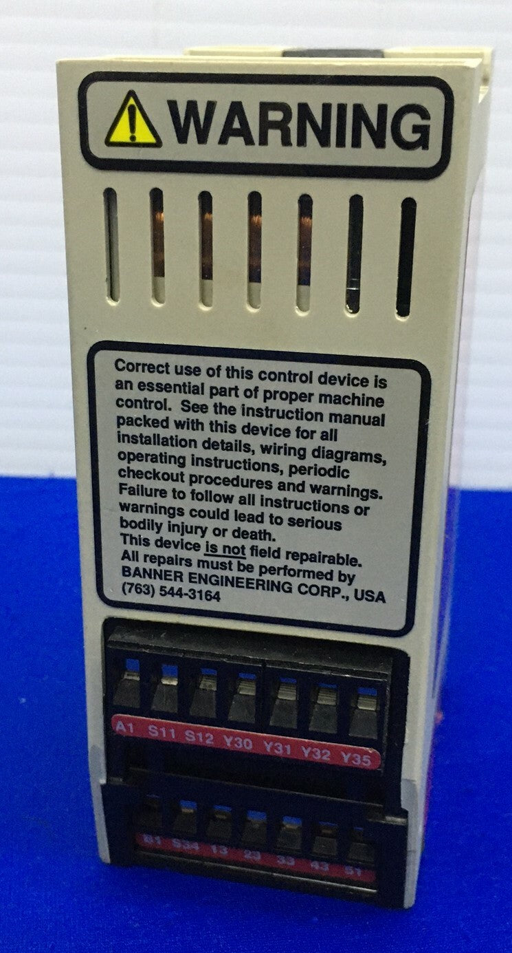 RELÈ DI CONTROLLO SICUREZZA MACCHINA BANNER ES-GA-5A / ESGA5A